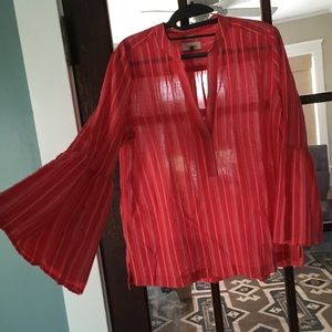 LOFT boho style Cotton Blouse-M